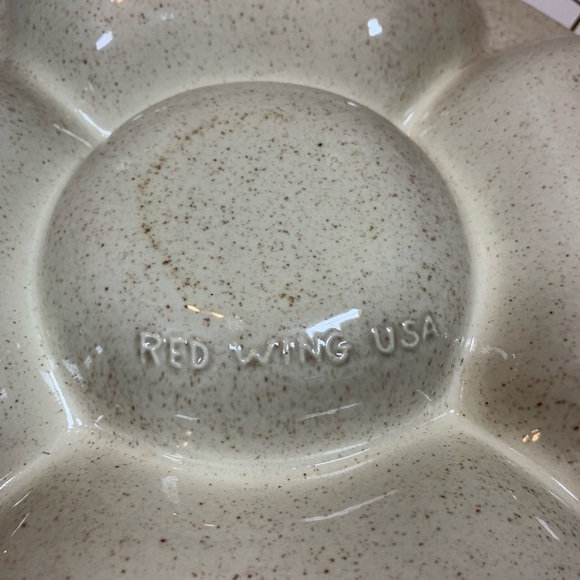 Vintage 1950s Redwing Made in USA Chip /Dip /Veggies Serving Bowl - Picture 4 of 8